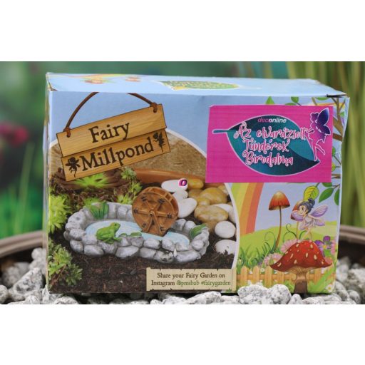 Tündérkert vizimalom poly 15 cm Deconline Fairy Garden