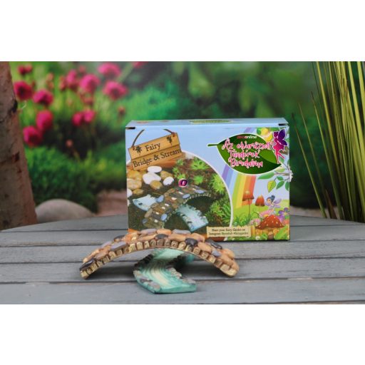 Tündérkert patak és híd szett poly Deconline Fairy Garden