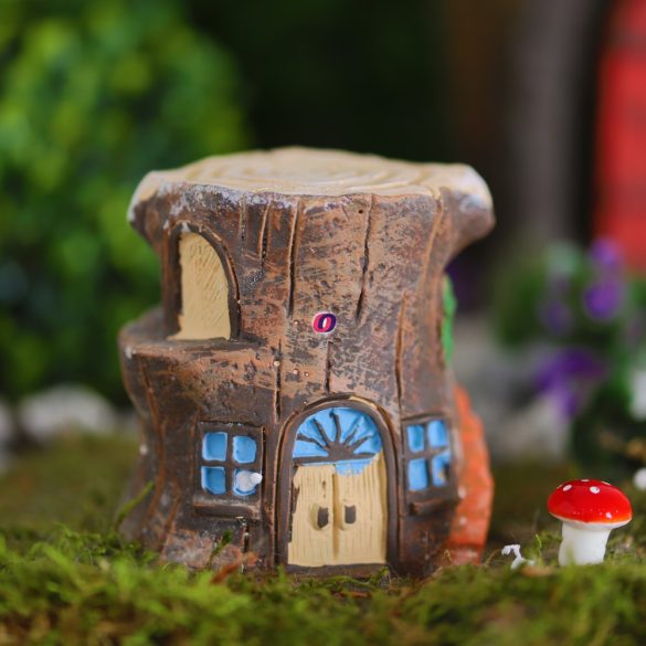 Tündérkert Farönk házikó poly 10 cm Deconline Fairy Garden