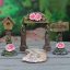 Tündérkert kerti szett 4 db-os poly Deconline Fairy Garden