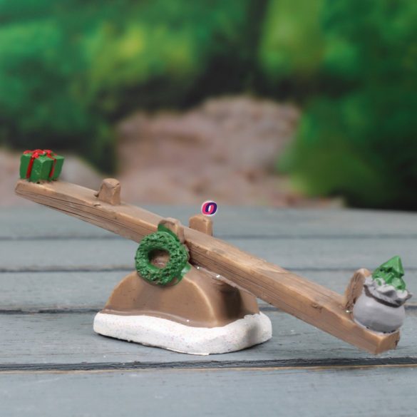 Tündérkert téli libikóka poly 16 cm Deconline Fairy Garden
