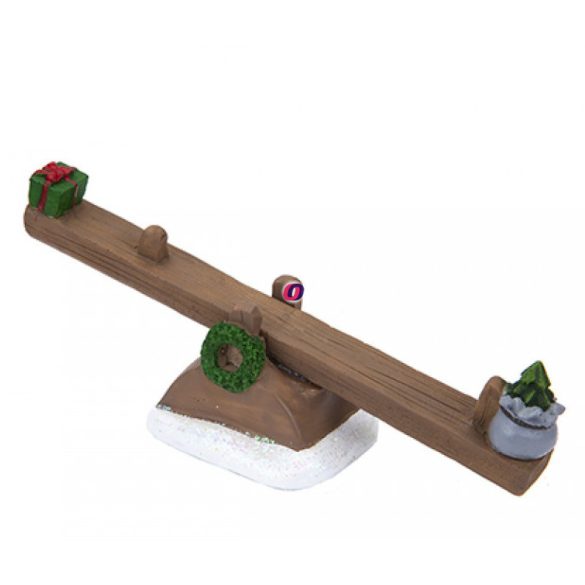 Tündérkert téli libikóka poly 16 cm Deconline Fairy Garden