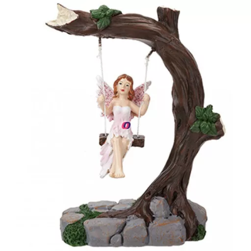 Tündérkert tündér hintán 20 cm Deconline Fairy Garden