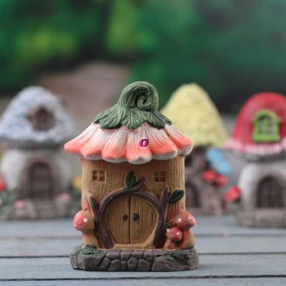 Tündérkert figura gomba/virág házikó 4 féle választható Deconline Fairy Garden
