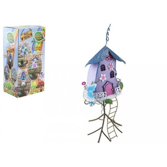 XL Tündérkert lak pillangós 55 cm fém Deconline Fairy Garden