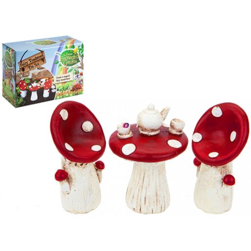 Tündérkert gomba bútor szett 3 részes Deconline Fairy garden