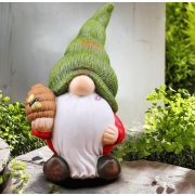   Prémium Kerti Törpe manó figura kezében lógó csuporral 28cm Deconline Garden