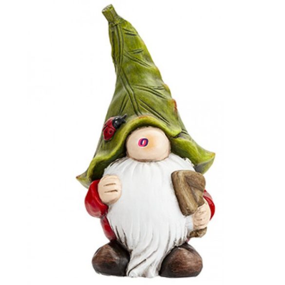 Prémium Kerti manó levélsapkában ásóval 30 cm Deconline Garden