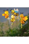 Leszúrós kerti dísz "Méhecske" 50 cm fém 4 féle Deconline Garden