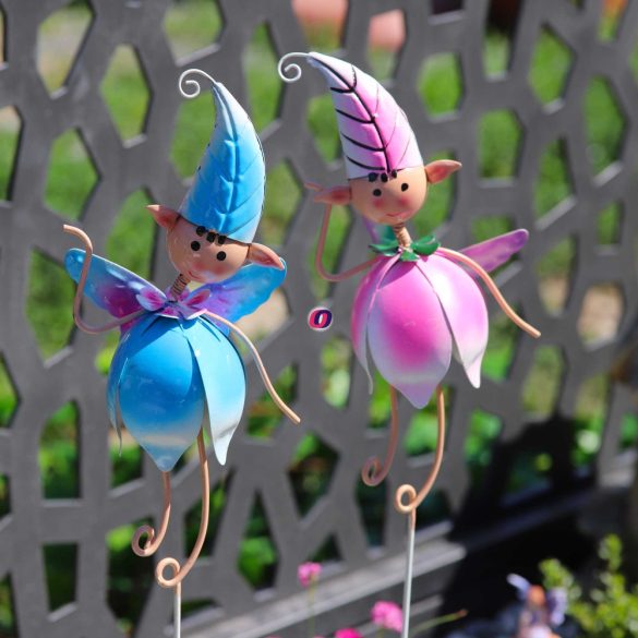 Leszúrós tündérmanó kerti dísz 70cm fém 2 féle Deconline Garden