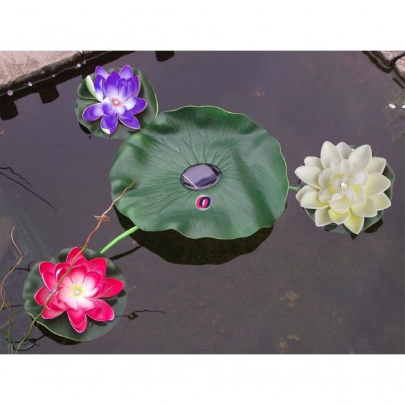 XL liliom Napelemes Lámpa kerti tóhoz Deconline Garden