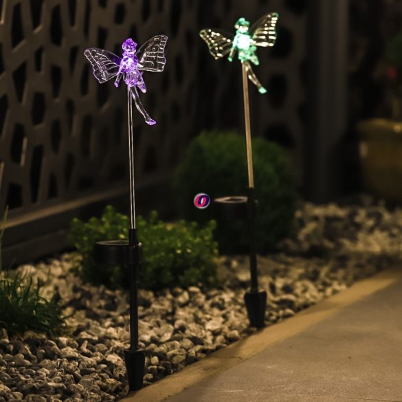 Napelemes Tündér lámpa színváltó 45 cm Deconline Garden