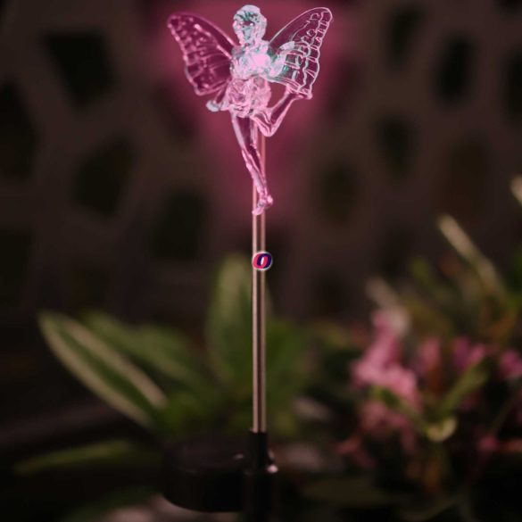 Napelemes Tündér lámpa színváltó 45 cm Deconline Garden