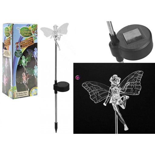 Napelemes Tündér lámpa színváltó 45 cm Deconline Garden