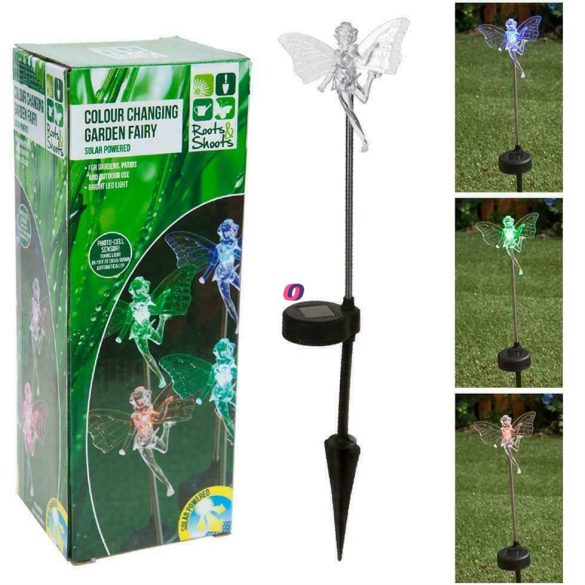 Napelemes Tündér lámpa színváltó 45 cm Deconline Garden