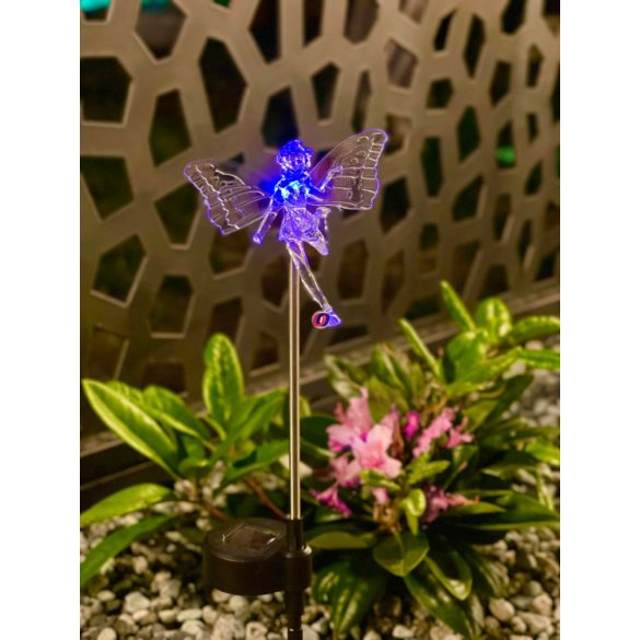 Napelemes Tündér lámpa színváltó 45 cm Deconline Garden