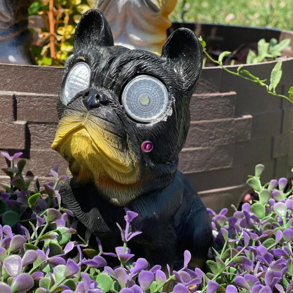 Napelemes kutya figura 16 cm 4 féle választható kivitel Deconline Garden
