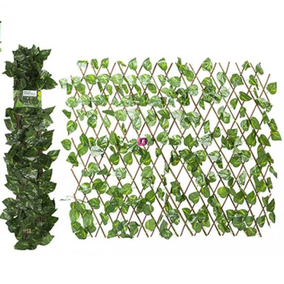 Belátásgátló "ECO LEAF"  levelekkel állítható 90x180 cm térelválasztó apácarács
