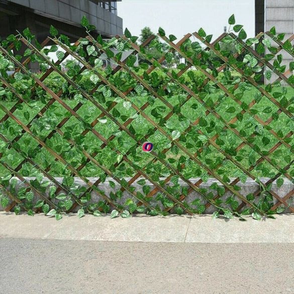 Belátásgátló "ECO LEAF"  levelekkel állítható 90x180 cm térelválasztó apácarács