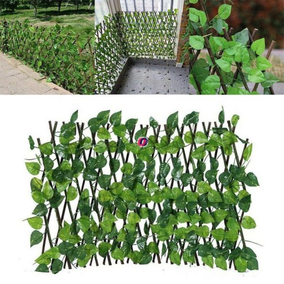 Belátásgátló "ECO LEAF"  levelekkel állítható 90x180 cm térelválasztó apácarács