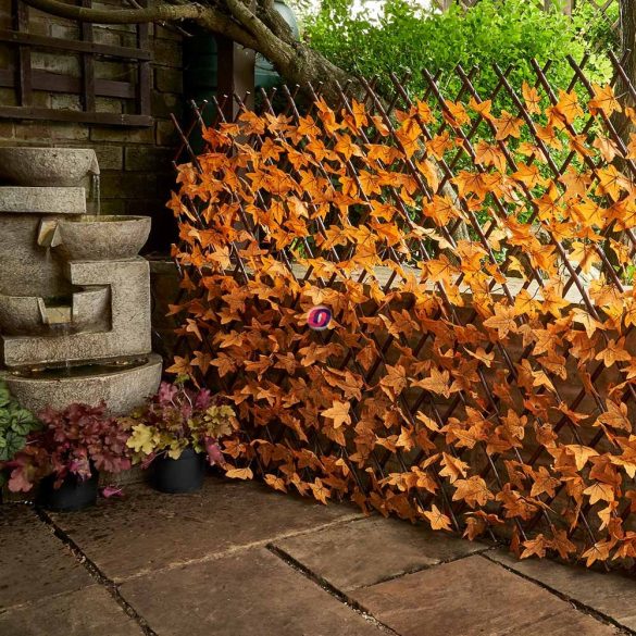 Belátásgátló, térelválasztó őszi juharlevelekkel állítható 90x180 cm Deconline Garden