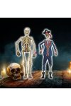 XL Halloweeni csontváz, kalóz papír 152 cm 2 féle választható kivitel