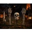 Halloweeni kerti leszúrható csontváz koponya kézzel 3 db-os szett