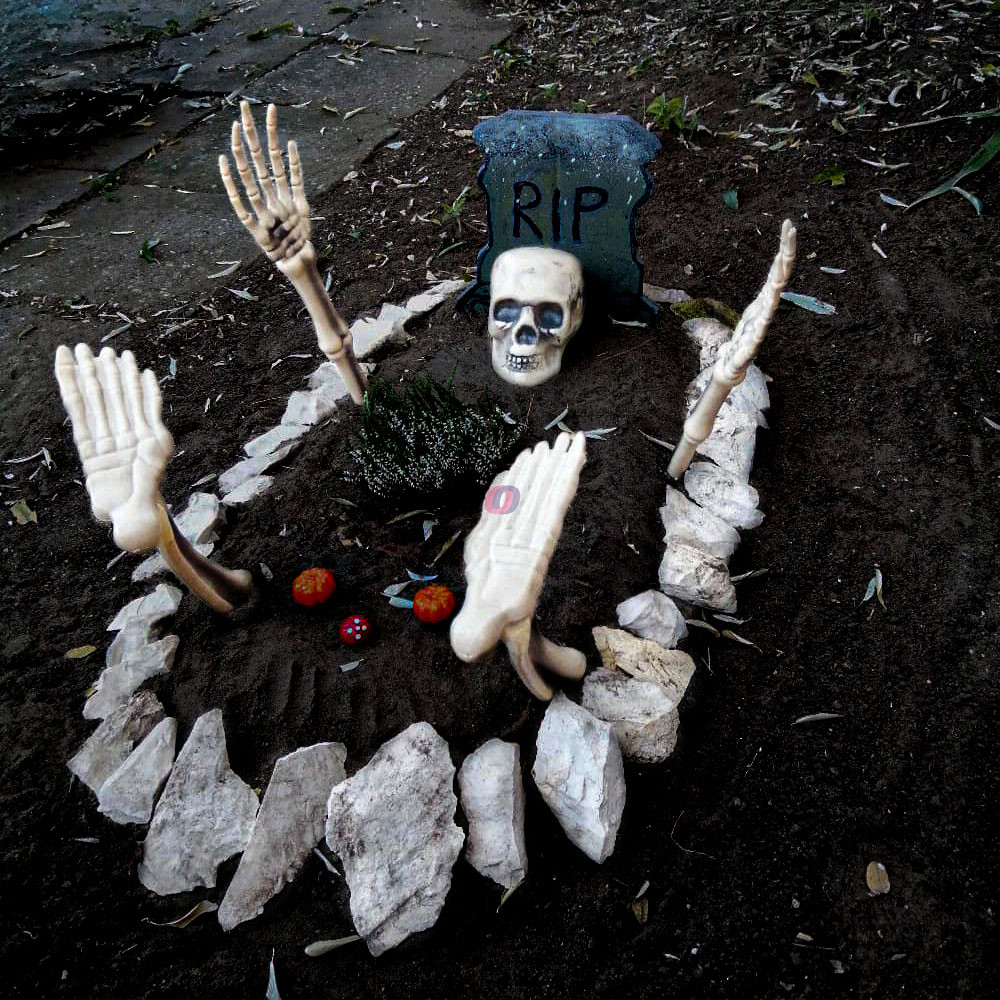 Halloween kültéri csontváz