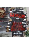 XL Leszúrható Halloweeni tábla  "DANGER" 28 x 53 cm