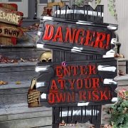   XL Leszúrható Halloweeni tábla  "DANGER" 28 x 53 cm