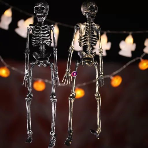 Halloweeni csontváz 45 cm mozgatható testrészekkel