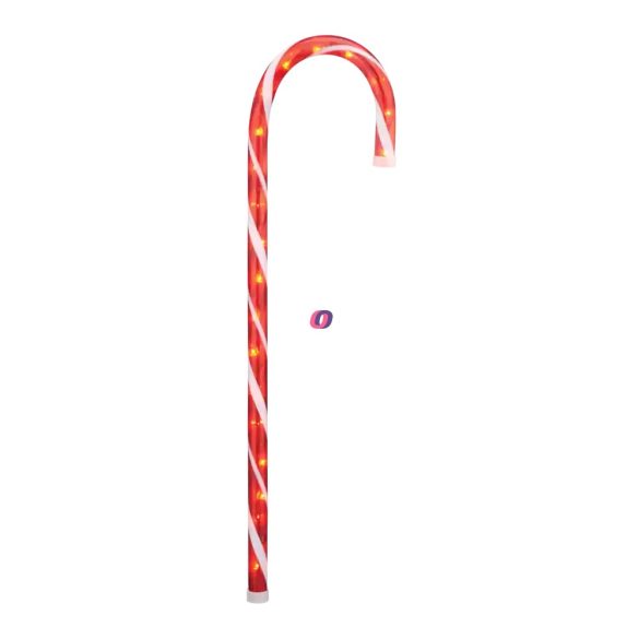 Világító cukorbot, candy cane 46 cm Deconline Xmas