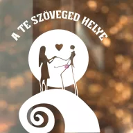   Személyre szabható Őszi ablakdekoráció "Jack and Sally" Többféle méret és szín