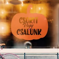   XL Őszi ablakdekoráció Csokit vagy csalunk, többféle szín és méret