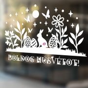 XL Exkluzív húsvéti ablakmatrica Boldog húsvétot, 50 cm
