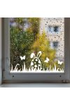 XL Exkluzív húsvéti ablakmatrica Tavaszi rét 1, 50x19 cm