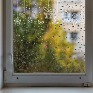   XL Exkluzív húsvéti ablakmatrica lelógó díszek 50x17 cm