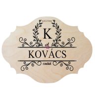 Egyedi Tábla ajtódísz család felirattal 14x19 cm Egyedi Tábla ajtódísz család felirattal 14x19 cm