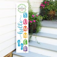 Egyedi Tábla Hello summer felirattal jégkrémes, 60 cm, akasztható   Egyedi Tábla Hello summer felirattal jégkrémes, 60 cm, akasztható