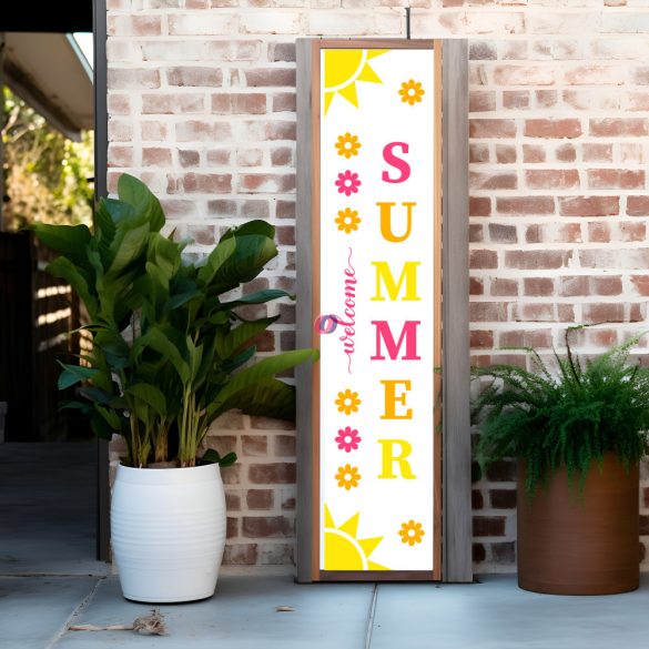 XXL Welcome Summer felirat Bejárati ajtóhoz 120 cm