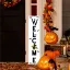 Halloweeni Tábla "Welcome boszis" 60 cm, akasztható
