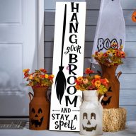 Őszi Tábla seprűs, 60 cm, akasztható Őszi Tábla seprűs, 60 cm, akasztható