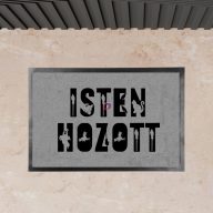 Halloweeni Lábtörlő Egyedi Felirattal 60x40 cm szürke Halloweeni Lábtörlő Egyedi Felirattal 60x40 cm szürke