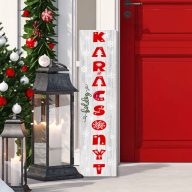 Karácsonyi retro fa tábla 60 cm "Boldog karácsonyt" zöld, piros, bejárati ajtó mellé, akasztható   Karácsonyi retro fa tábla 60 cm "Boldog karácsonyt" zöld, piros, bejárati ajtó mellé, akasztható