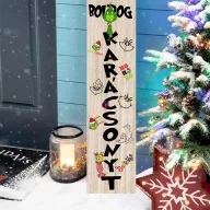   Nagyméretű Karácsonyi fa tábla 60 cm "Boldog karácsonyt" bejárati ajtó mellé