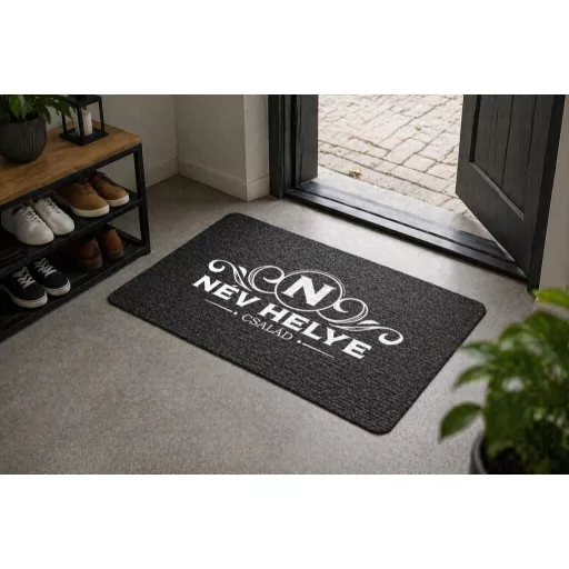 XL lábtörlő Egyedi családnévvel 60x40 cm ELEGANT MONOGRAM