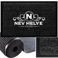  XL lábtörlő Egyedi családnévvel 60x90 cm ELEGANT MONOGRAM