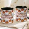 Őszi mintás bögre 3D pufi hatású "Pumpkin Everything" fekete