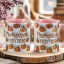 Őszi mintás bögre 3D pufi hatású "Pumpkin Everything" rózsaszín