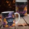 Egyedi neves halloweeni bögre "Cute cat"
